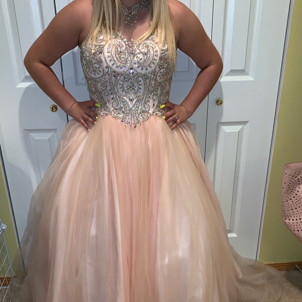 Pink ballgown
